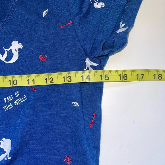 Disney The Little Mermaid Navy Blue Short Sleeve Graphic Tee Small Women’s - Picture 6 of 10